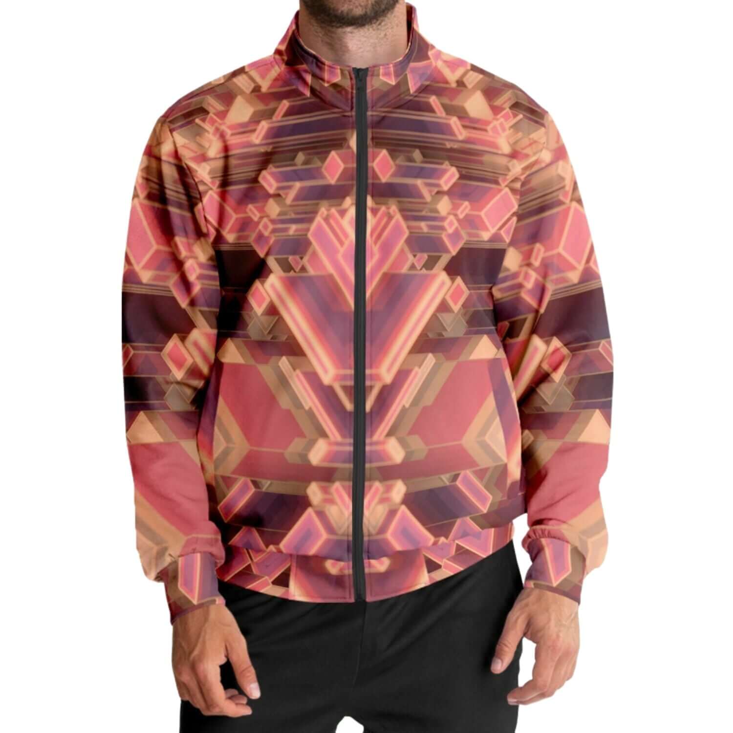 Future Pink Track Jacket | HD Print Unisex