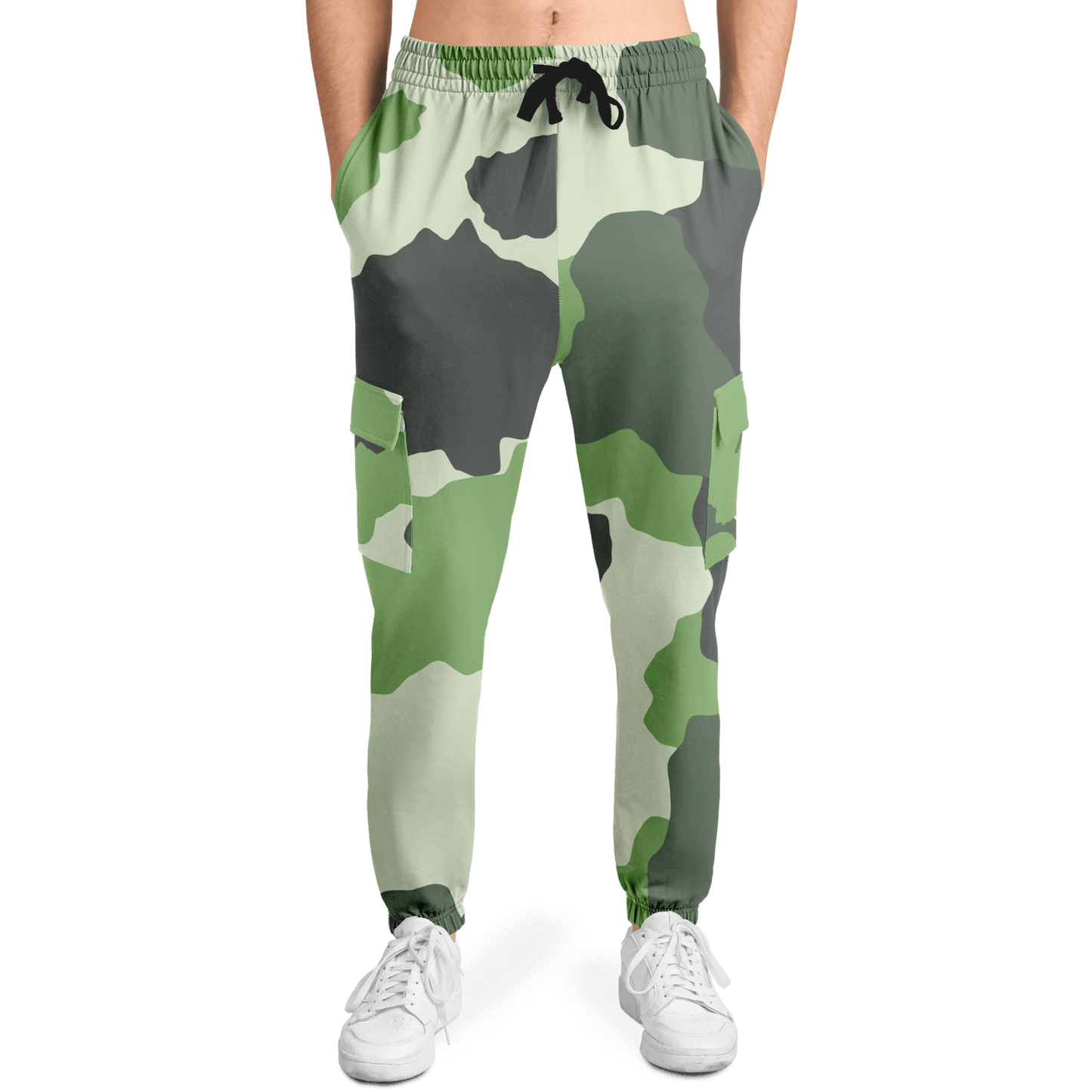 Commando Cargo Sweatpants | Green HD Print