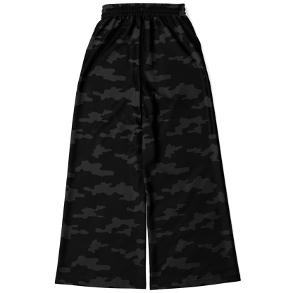 Pantalon large camouflage pour femme | Noir militaire