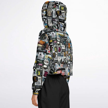 Amsterdam Street Art Cropped Hoodie