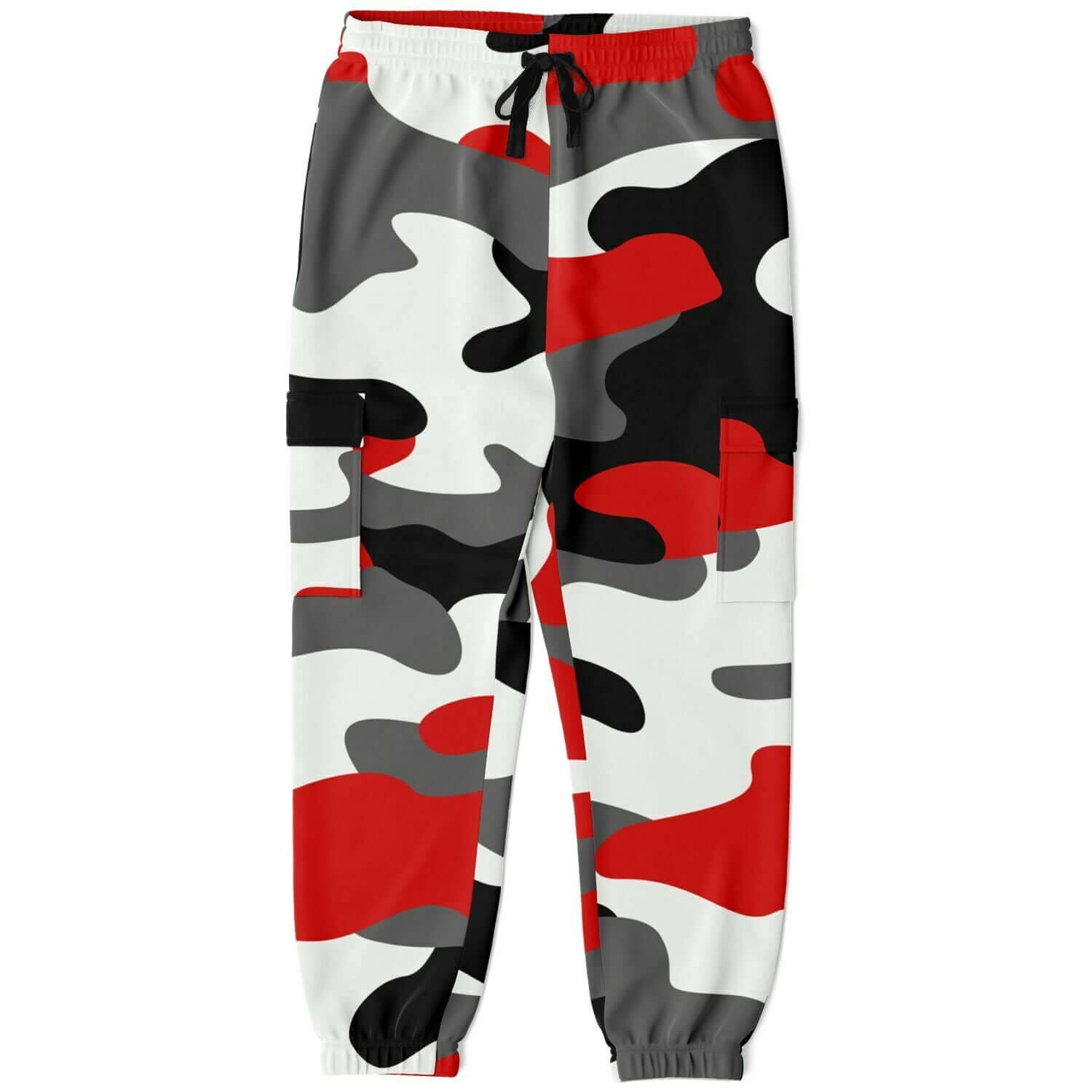 Milano Red Black & White Camouflage Cargo Sweatpants