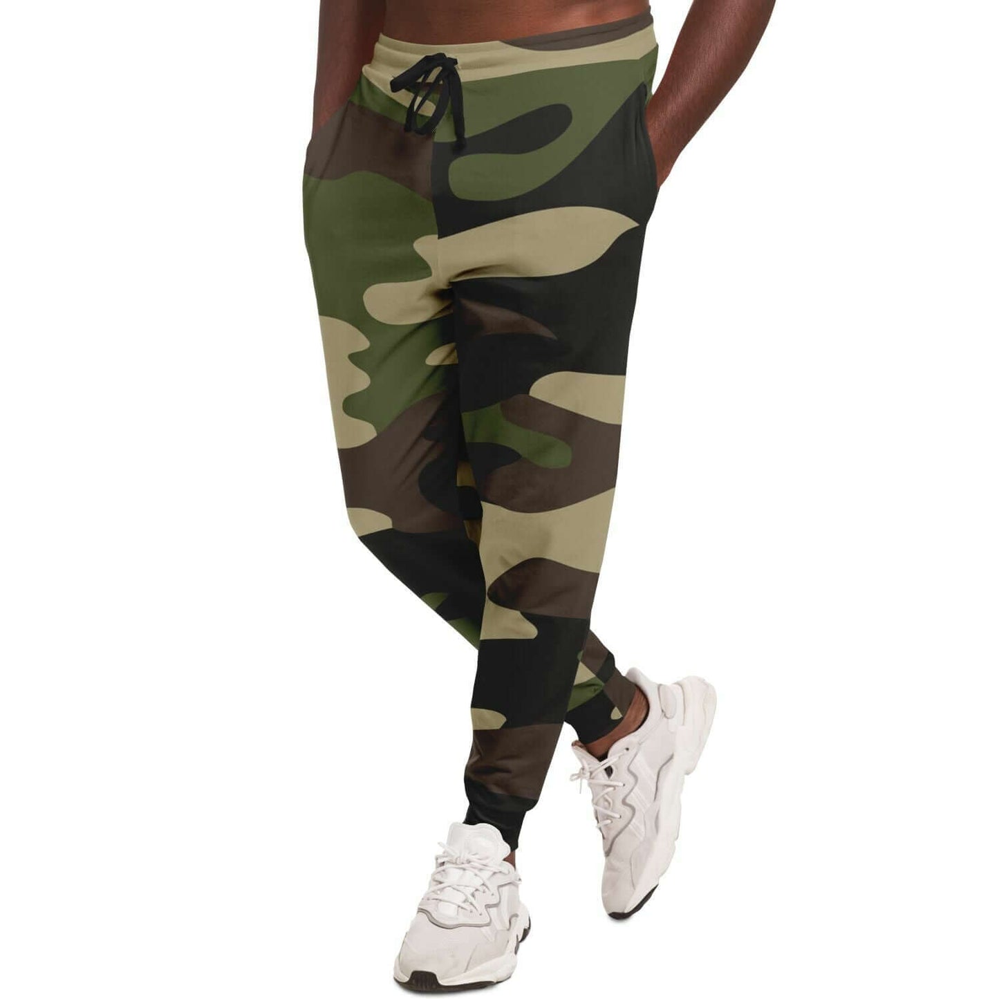 Camo Track Pants | Mongoose Green