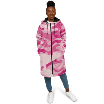 Zippered Lavender Pink Camo Cloak