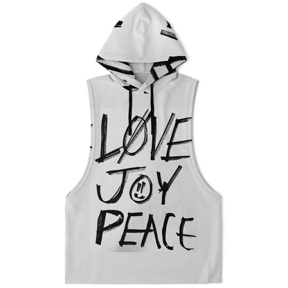 Sleeveless Hoodie For Men | Love Joy Peace