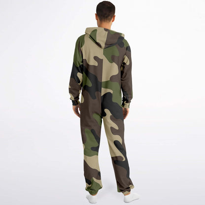 Camo Jumpsuit | Mongoose Green & Olive