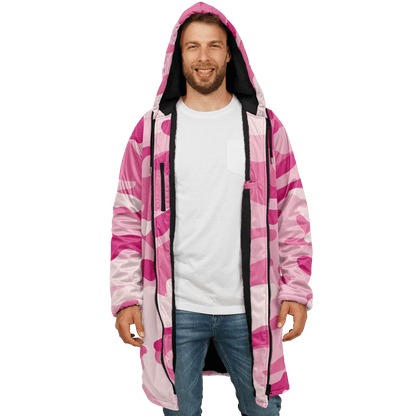 Zippered Lavender Pink Camo Cloak