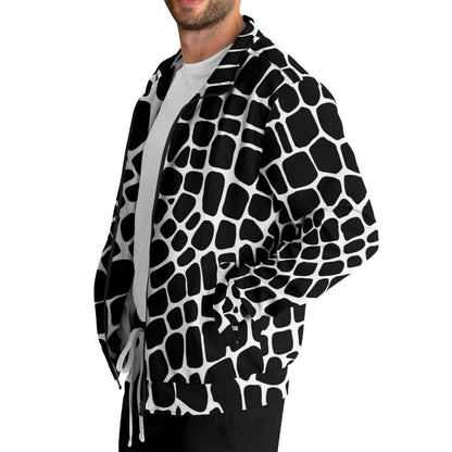 Black & White Snake Track Jacket | Unisex