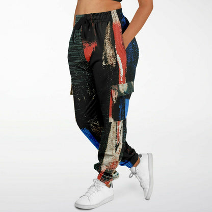 Abstract Cargo Sweatpants | Art HD Print