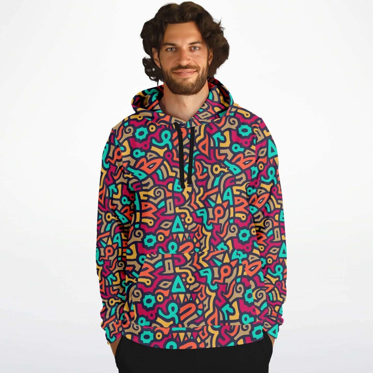 Graffiti Hoodie | Mix of Colorful Shapes