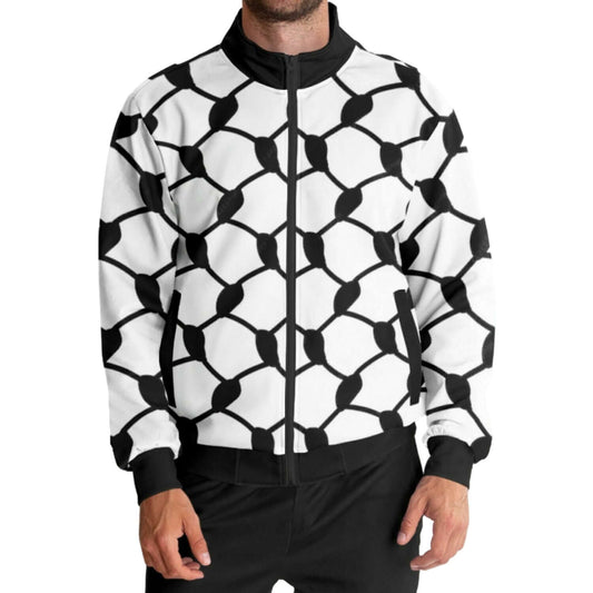 Keffiyeh Track Jacket | Black & White HD