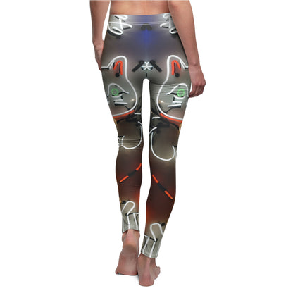 Casual Leggings | Neon Art - Ribooa