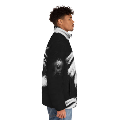 Puffer Jacket | B&W Dragon