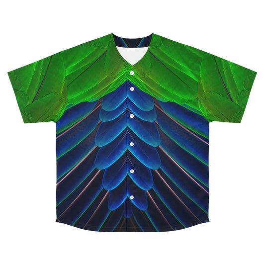 Baseball Jersey | Eclectus Parrot Feathers