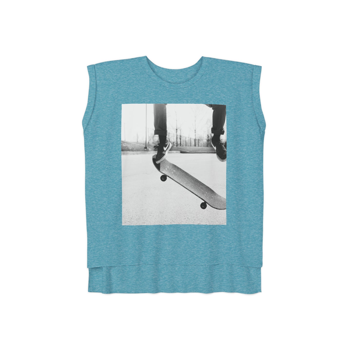 Relaxed Fit Muscle Tee (Front Print) - Ribooa