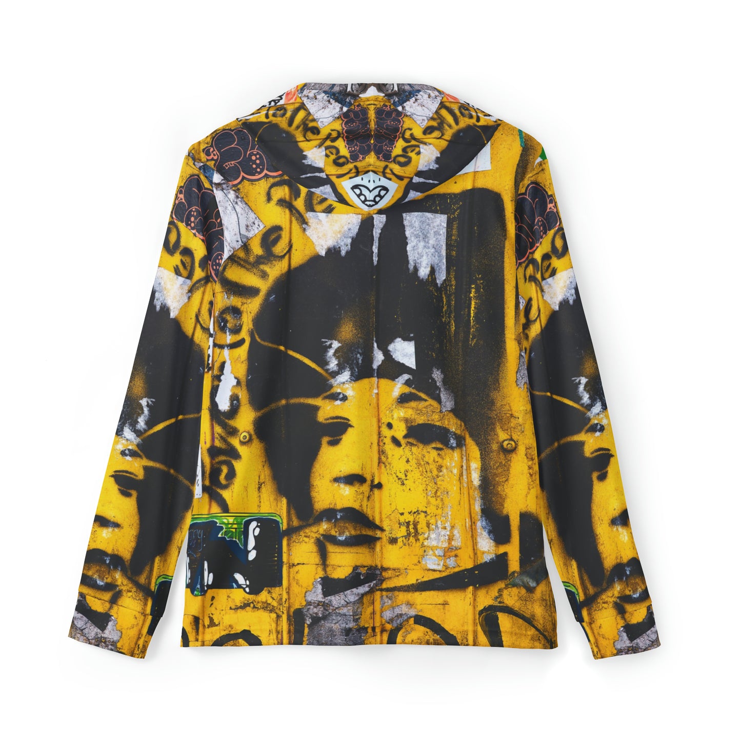 Sports Warmup Hoodie | Yellow Graffiti - Ribooa