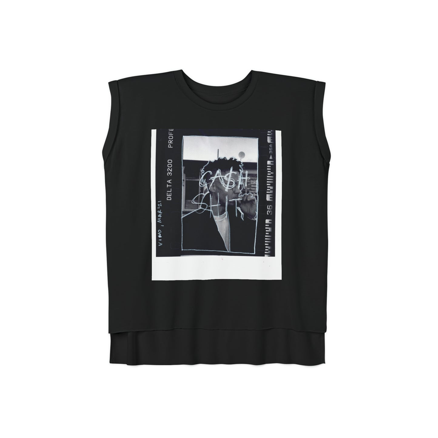 Relaxed Fit Muscle Tee (Front Print) - Ribooa