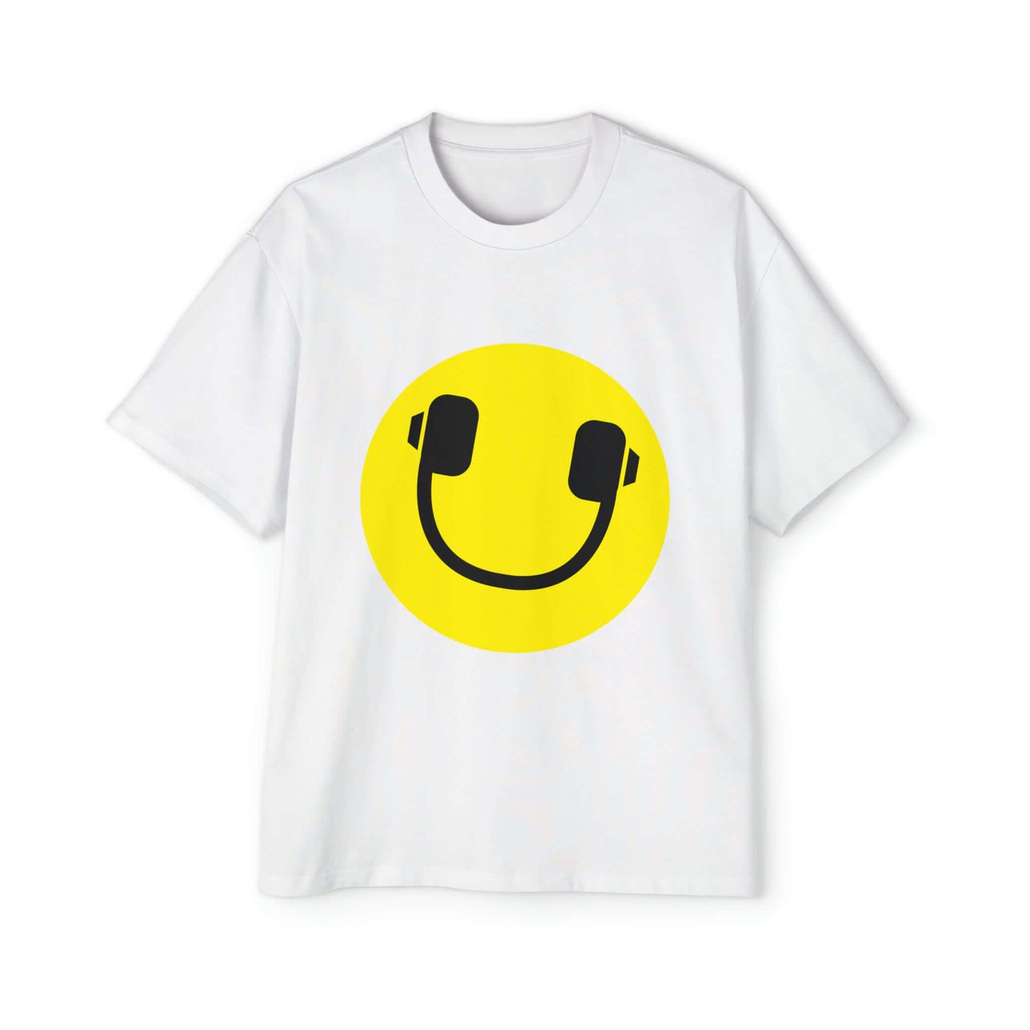 Oversized Tee | Smiling Headphones - Ribooa