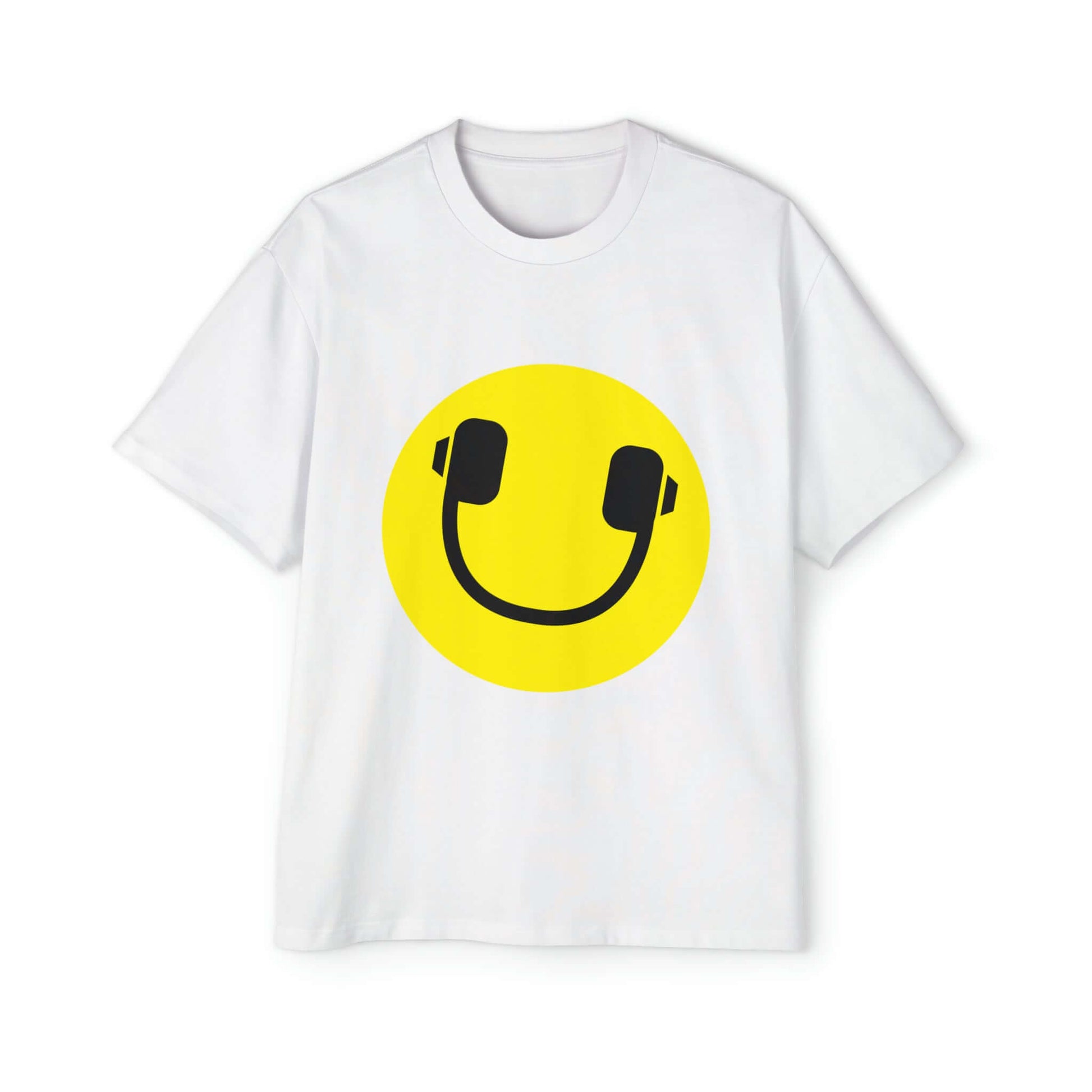 Oversized Tee | Smiling Headphones - Ribooa