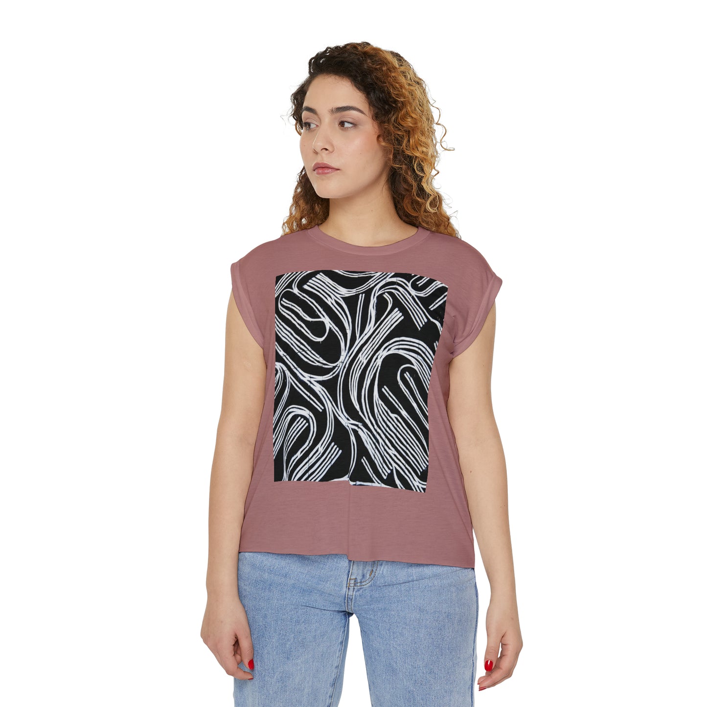 Relaxed Fit Muscle Tee (Front Print) - Ribooa