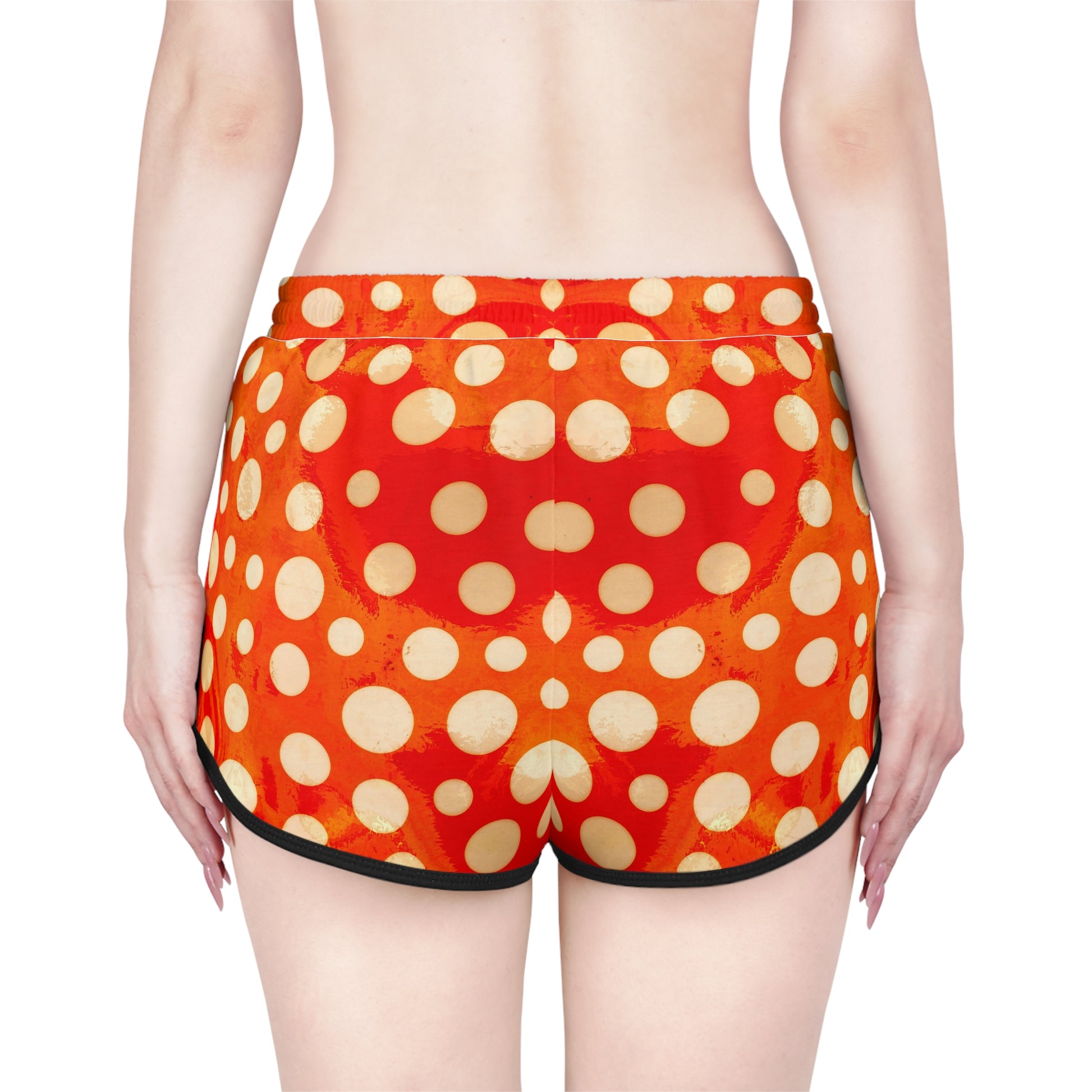 Relaxed Sports Shorts | Retro Circles - Ribooa