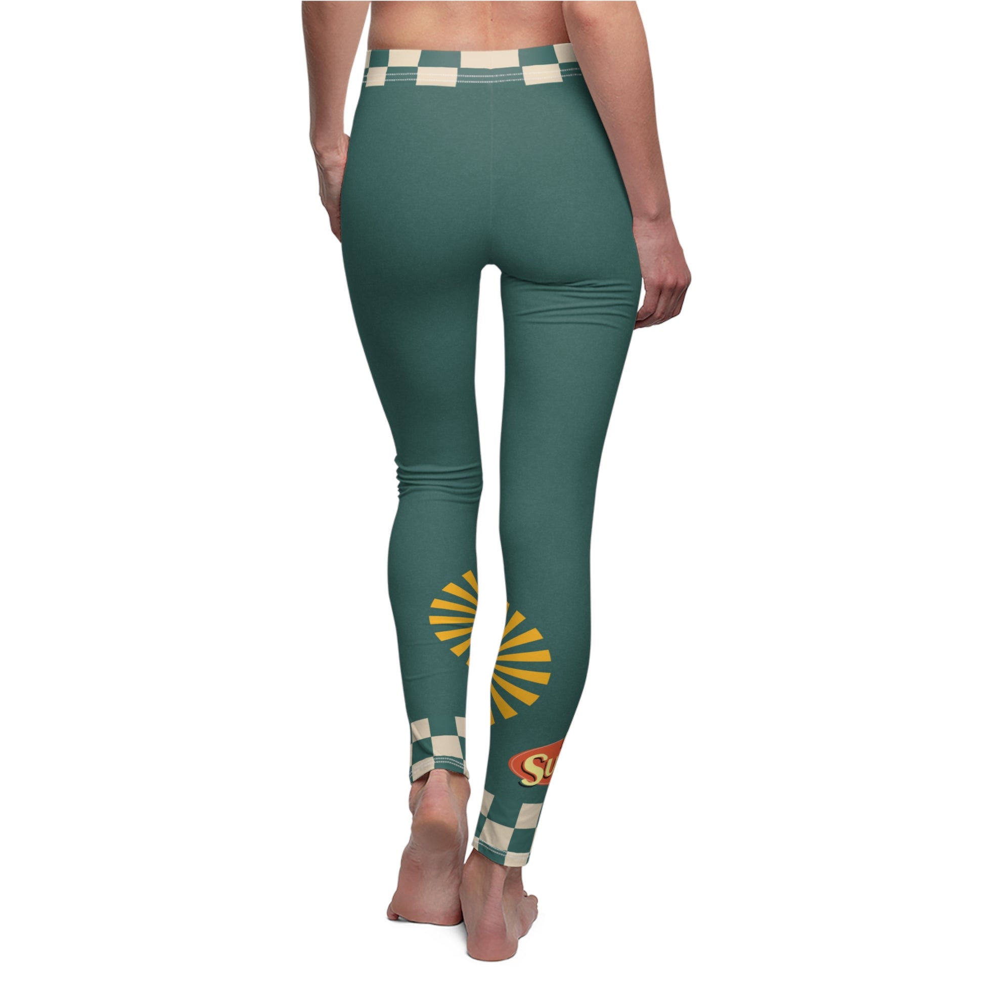 Casual Leggings | Retro Summer Vibes - Ribooa