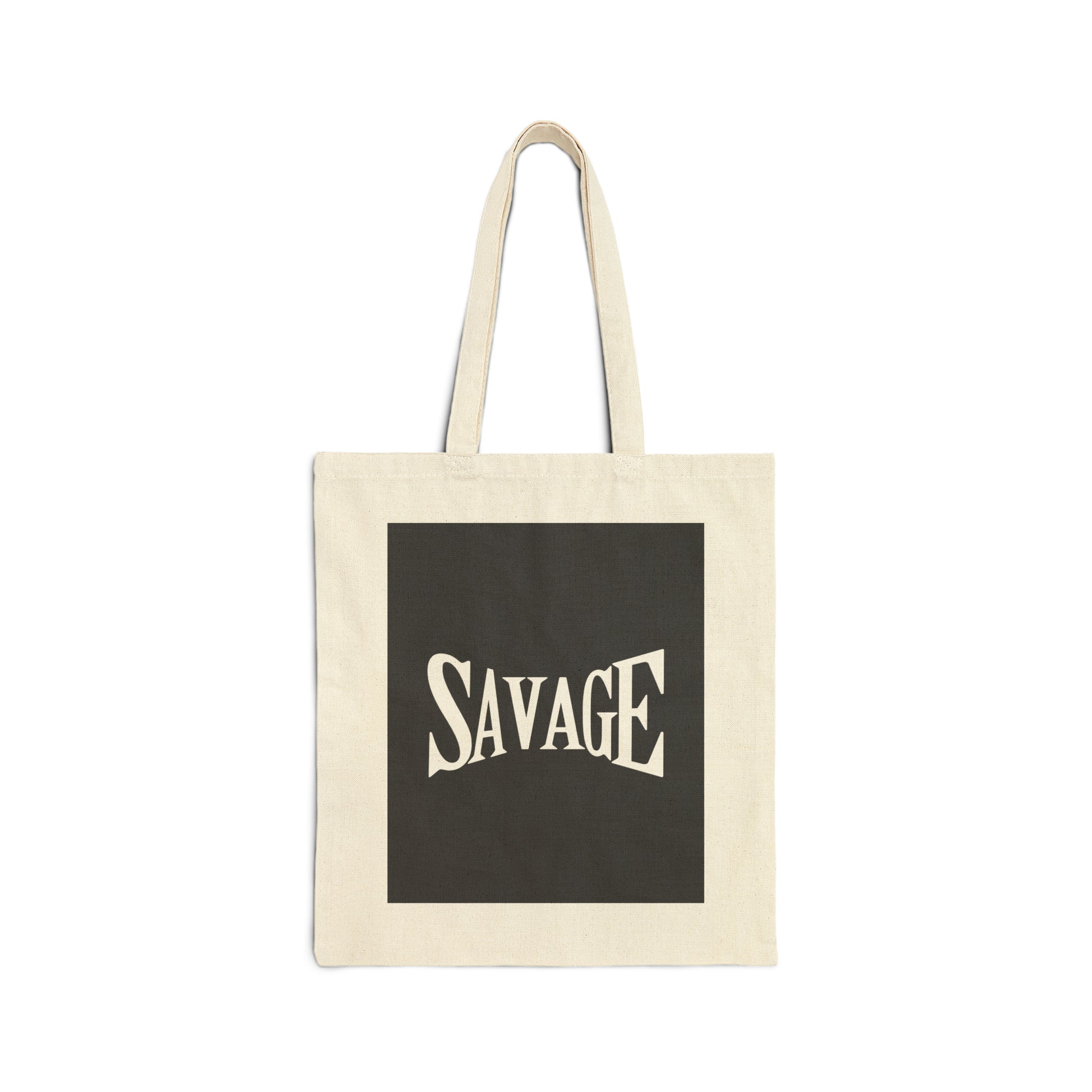 Cotton Canvas Tote Bag | Savage - Ribooa