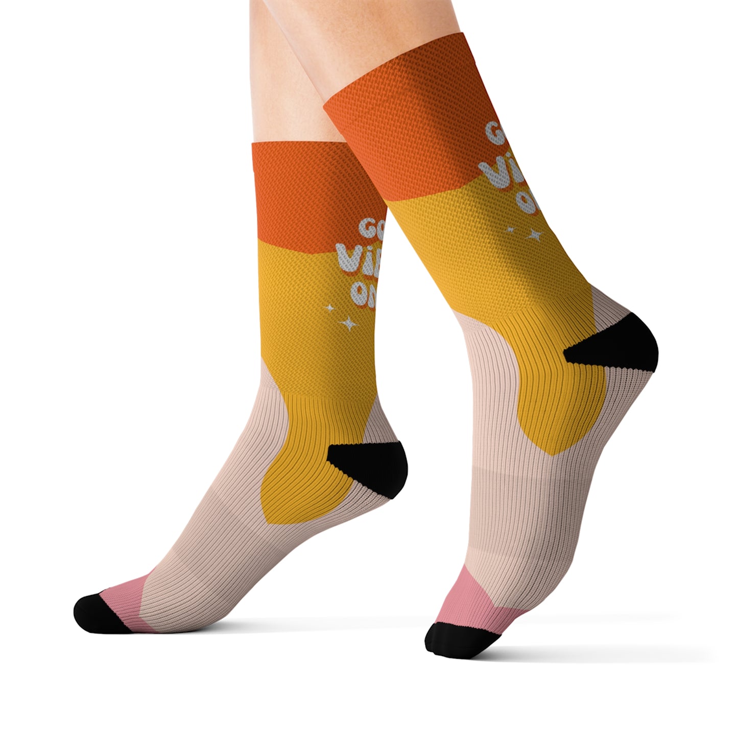 Sublimation Socks | Good Vibes - Ribooa