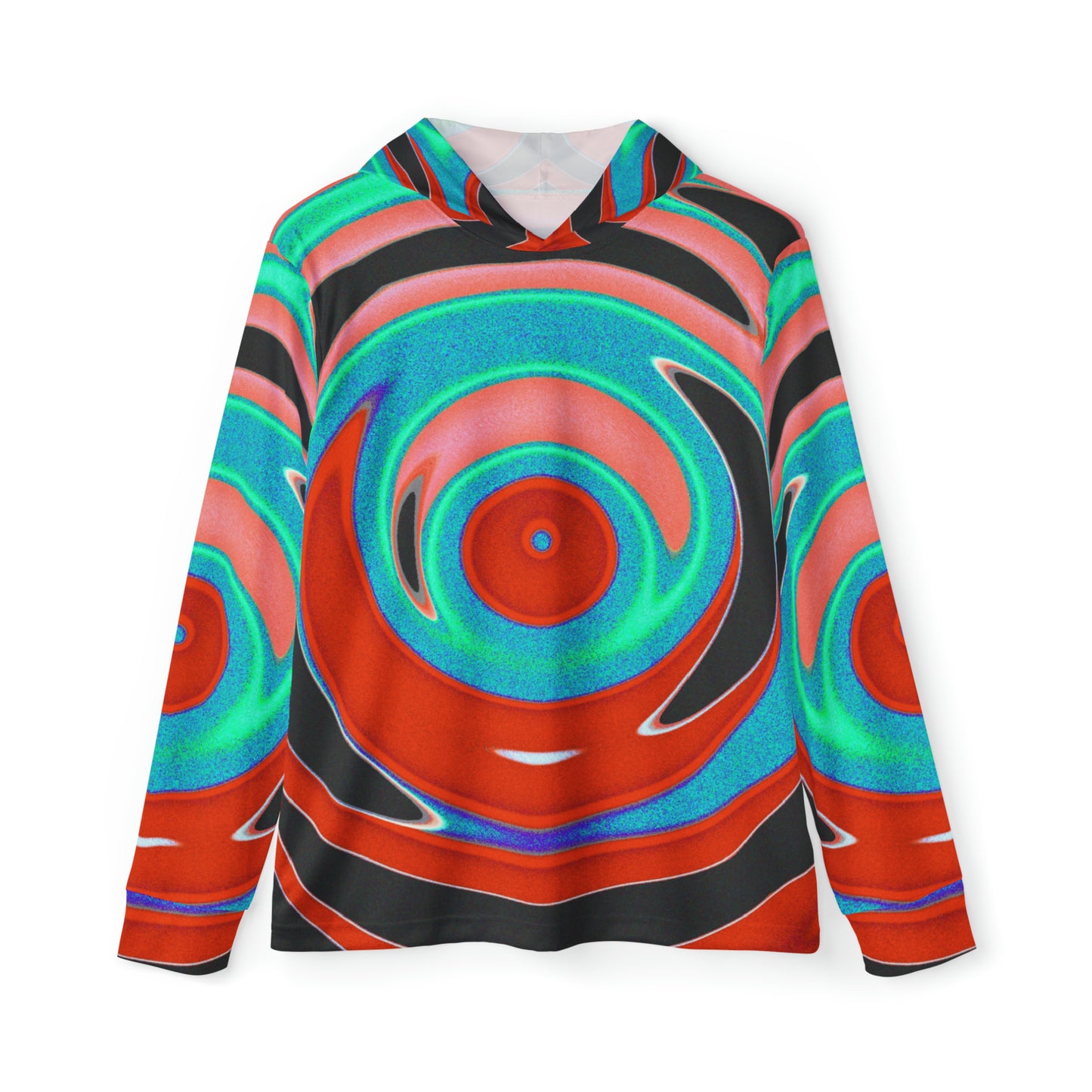 Sports Warmup Hoodie | Red Spiral - Ribooa