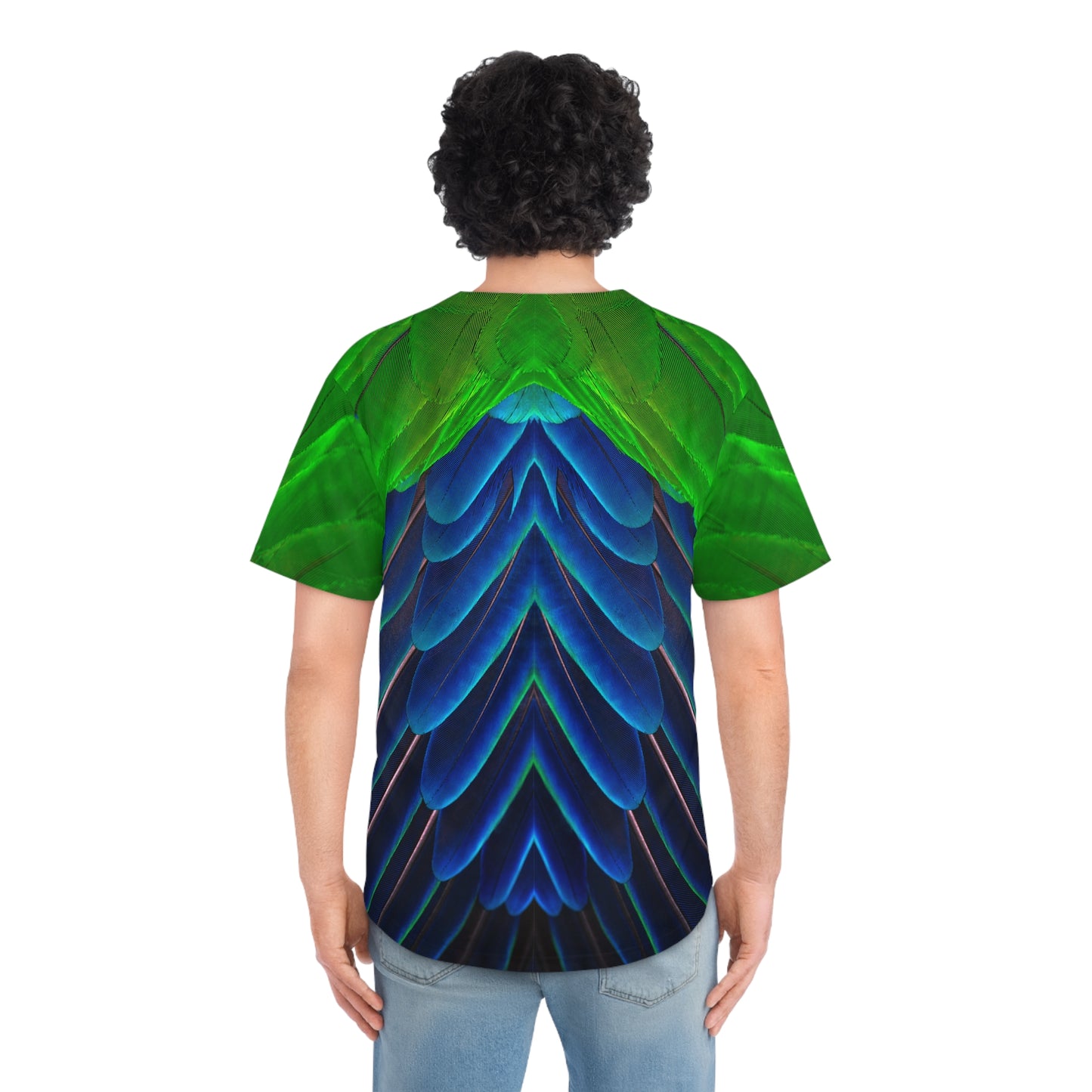 Baseball Jersey | Eclectus Parrot Feathers