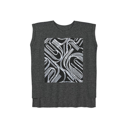 Relaxed Fit Muscle Tee (Front Print) - Ribooa