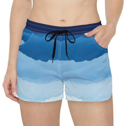 Casual Shorts | Landscape: Blue - Ribooa