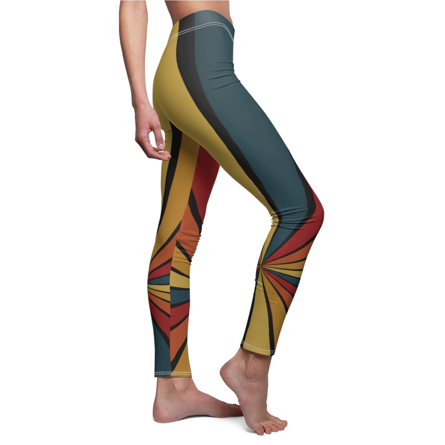 Casual Leggings | Retro Vibes - Ribooa