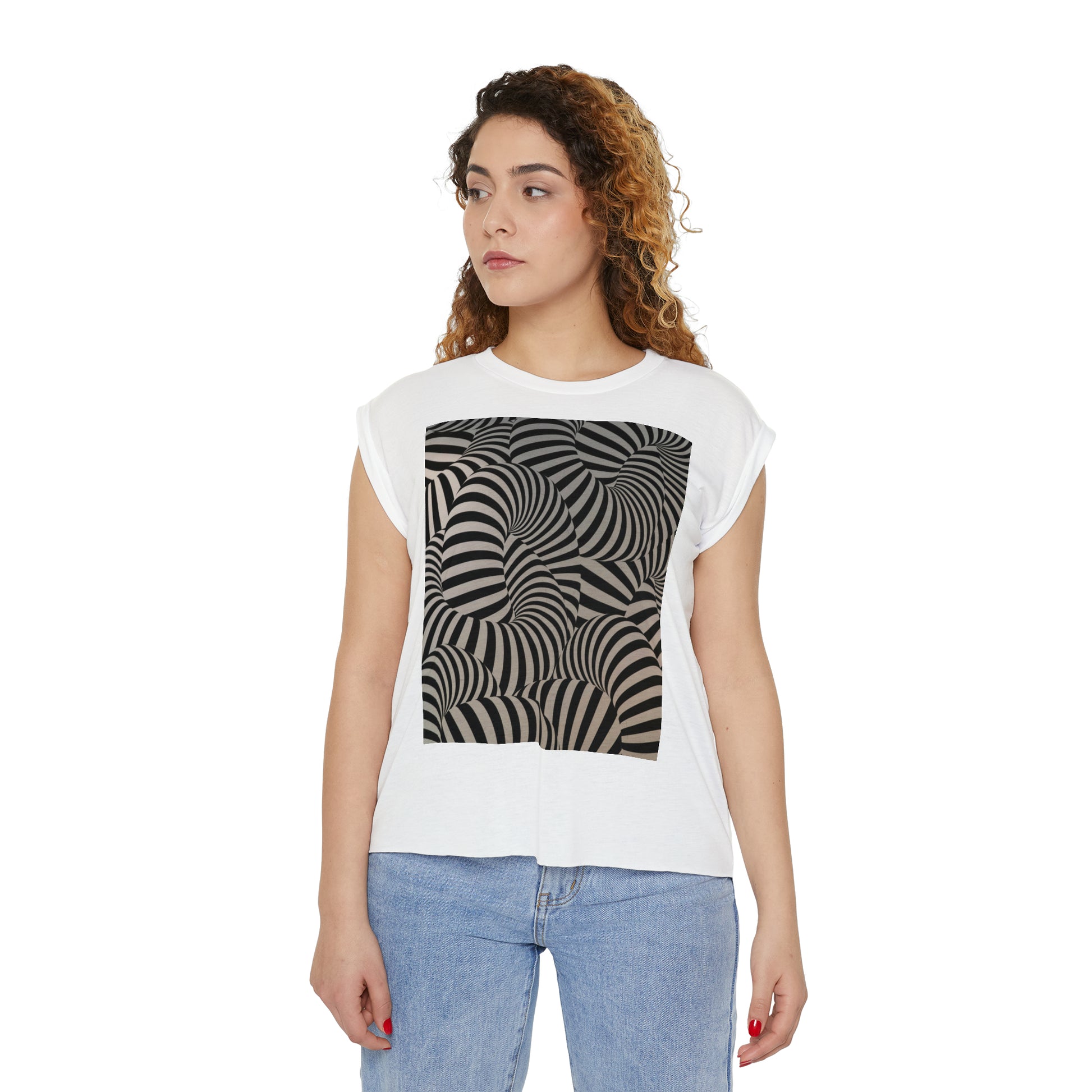 Relaxed Fit Muscle Tee (Front Print) - Ribooa