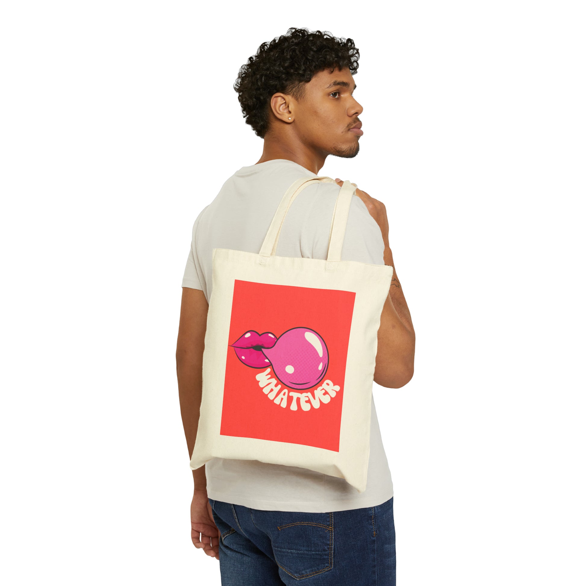 Cotton Canvas Tote Bag | Whatever - Ribooa