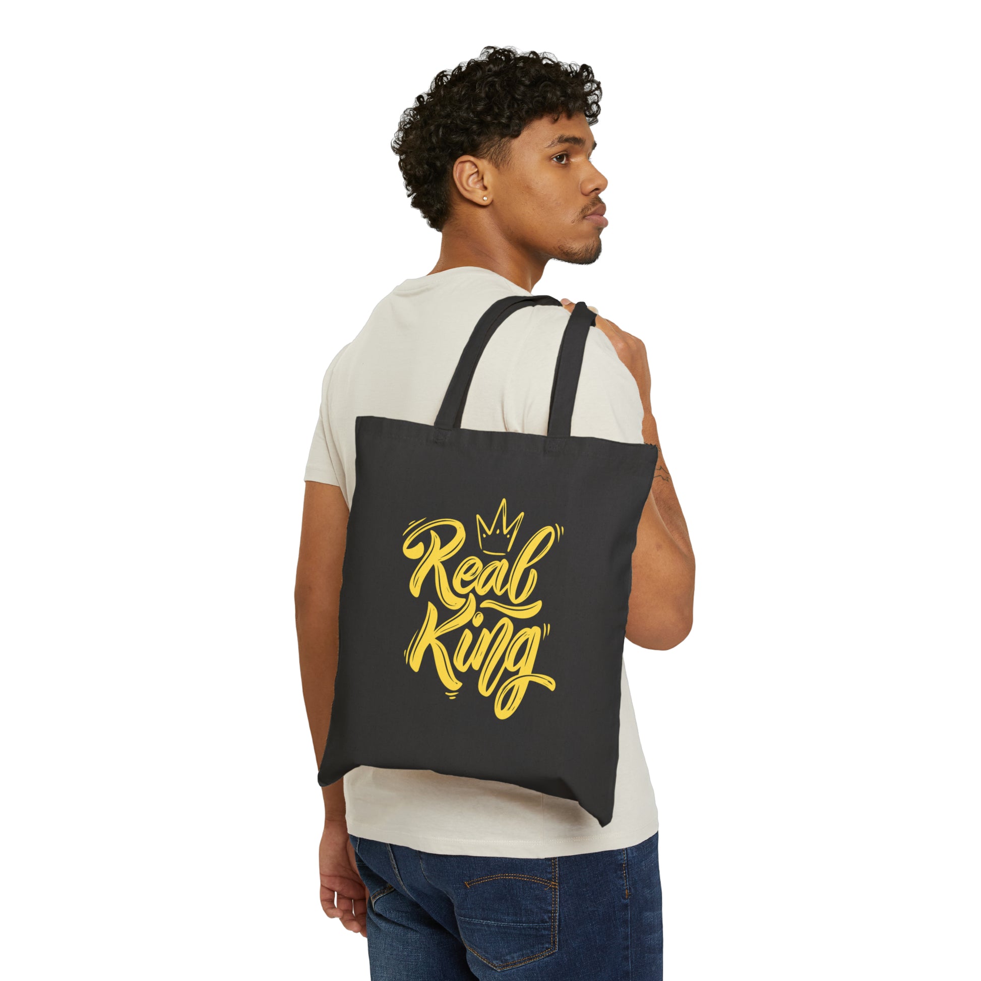 Cotton Canvas Tote Bag | Real King - Ribooa