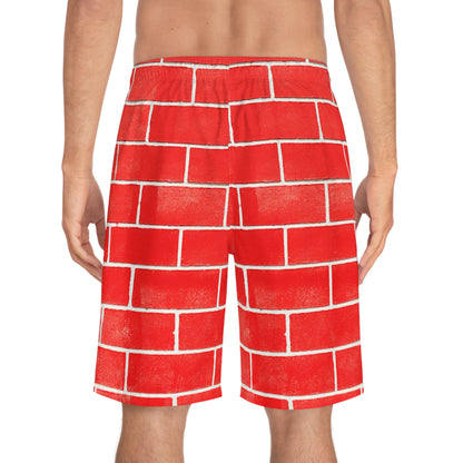 Board Shorts | Red Bricks Wall - Ribooa