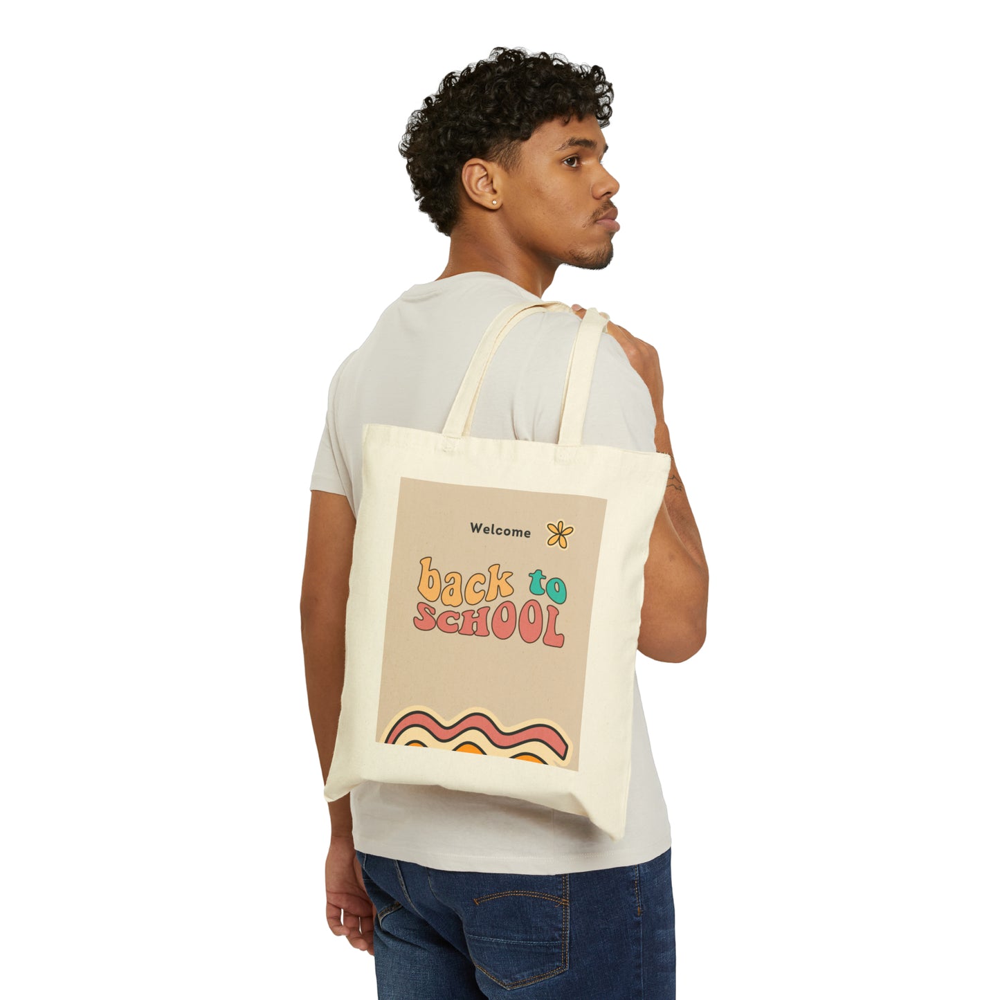 Cotton Canvas Tote Bag | Back To School - Ribooa