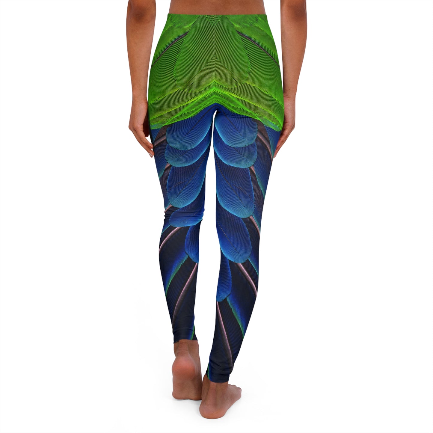 Spandex Leggings | Fabulous Eclectus Parrot - Ribooa