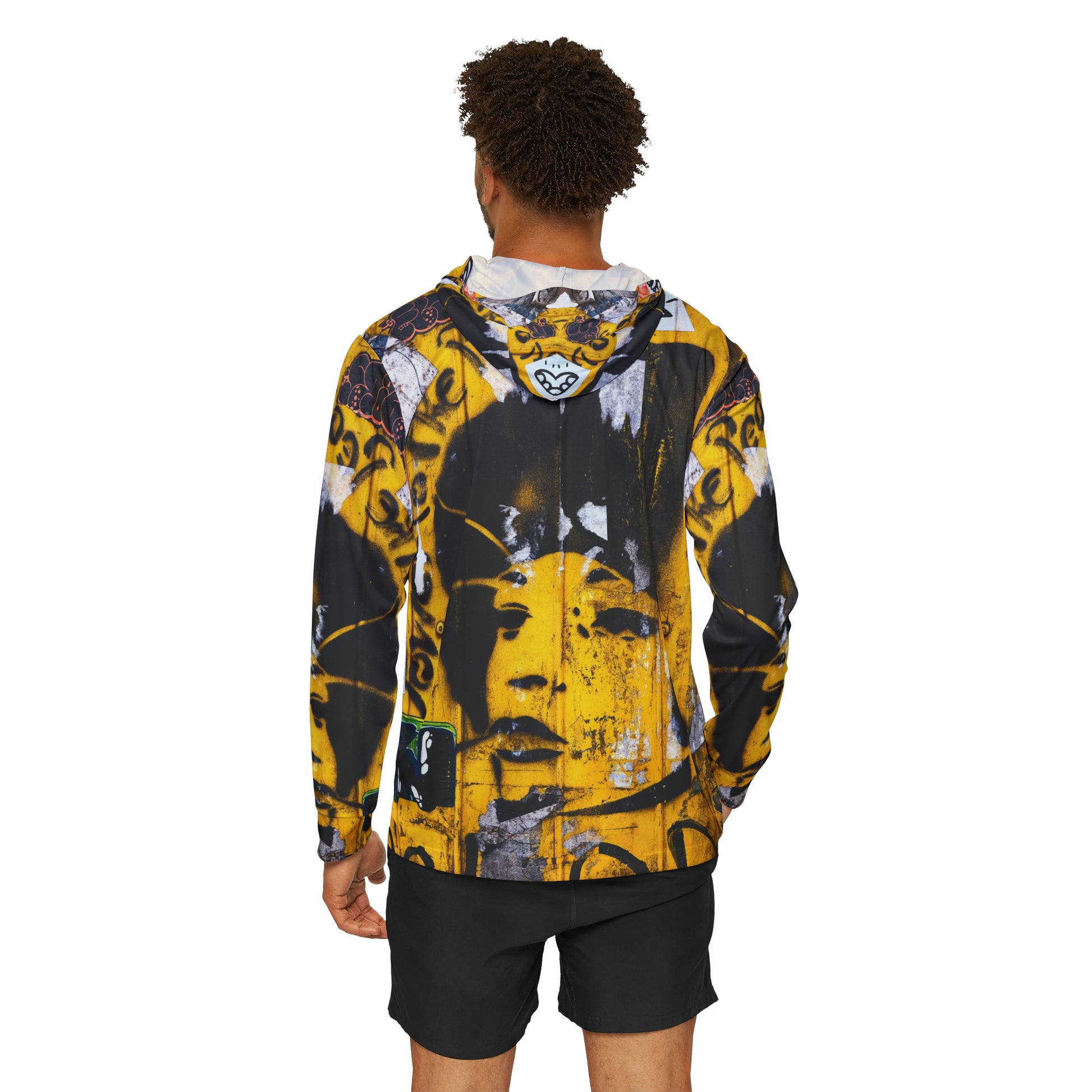 Sports Warmup Hoodie | Yellow Graffiti - Ribooa