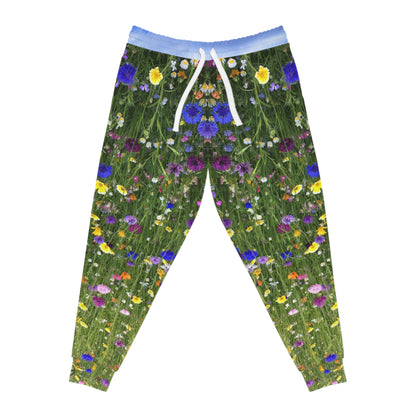 Athletic Joggers For Women | Spring Flowers Under A Blue Sky