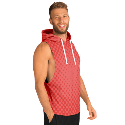 Sleeveless Hoodie For Men | Mad Red