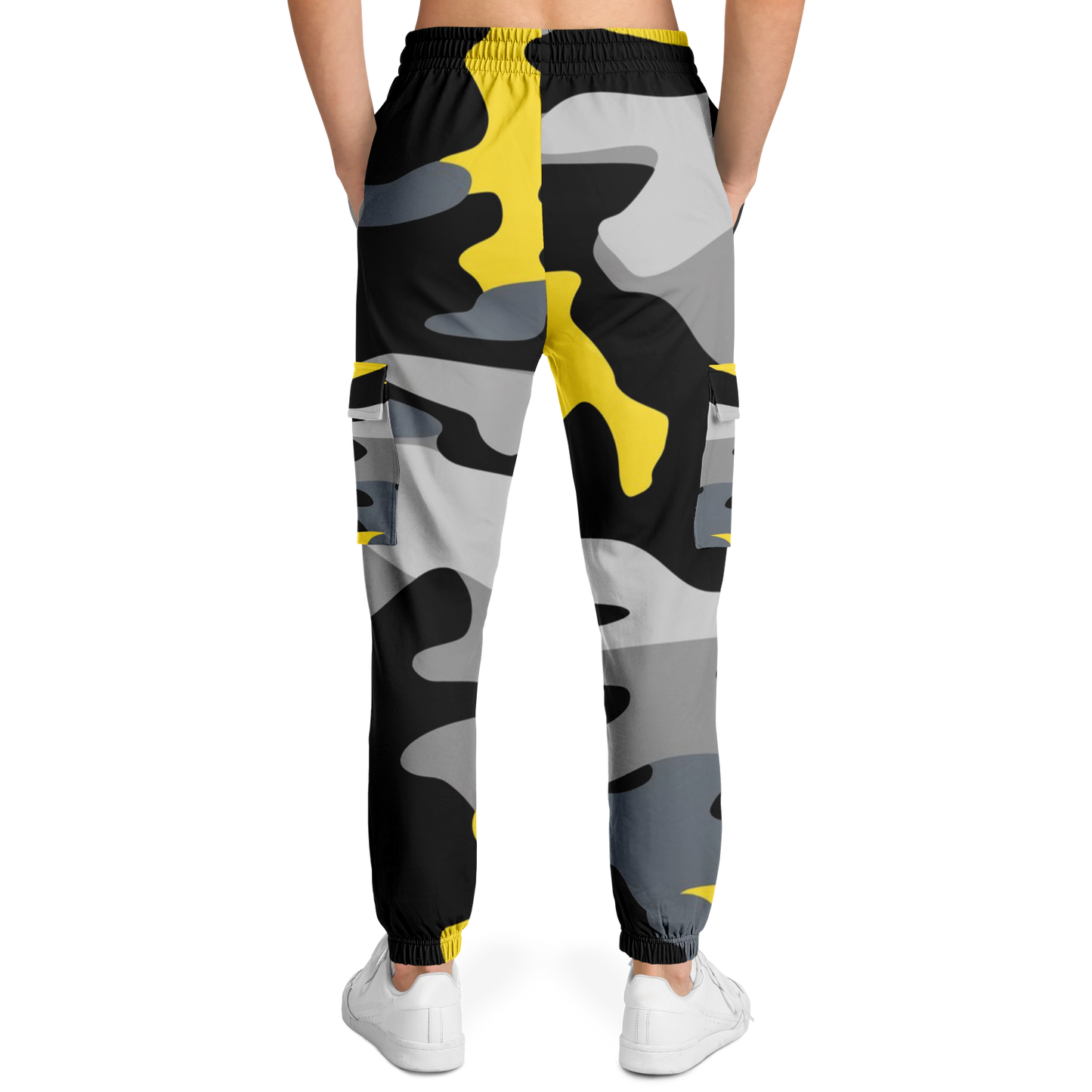 Black & Yellow Commando Cargo Sweatpants | HD Print