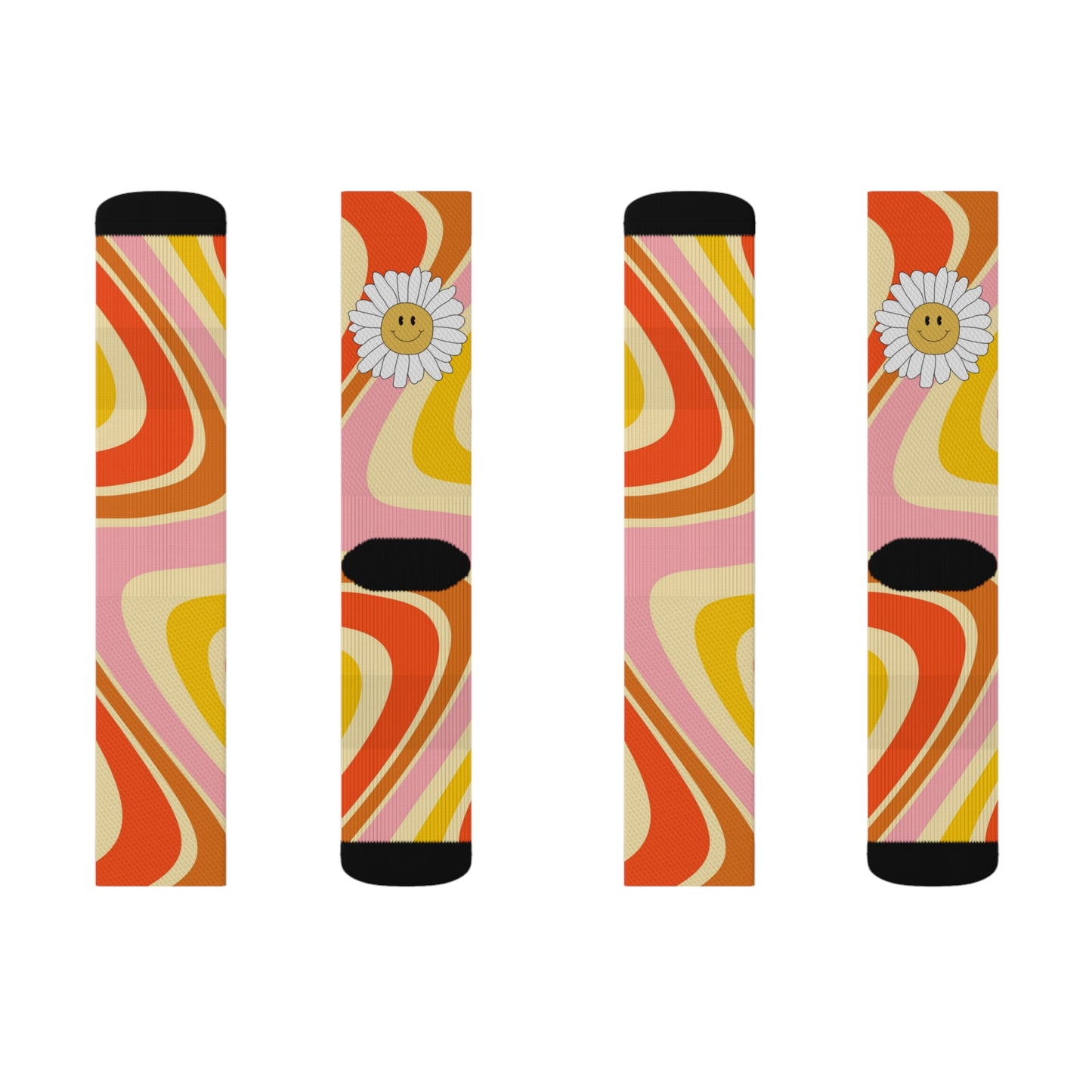 Sublimation Socks | Smiling Flower - Ribooa