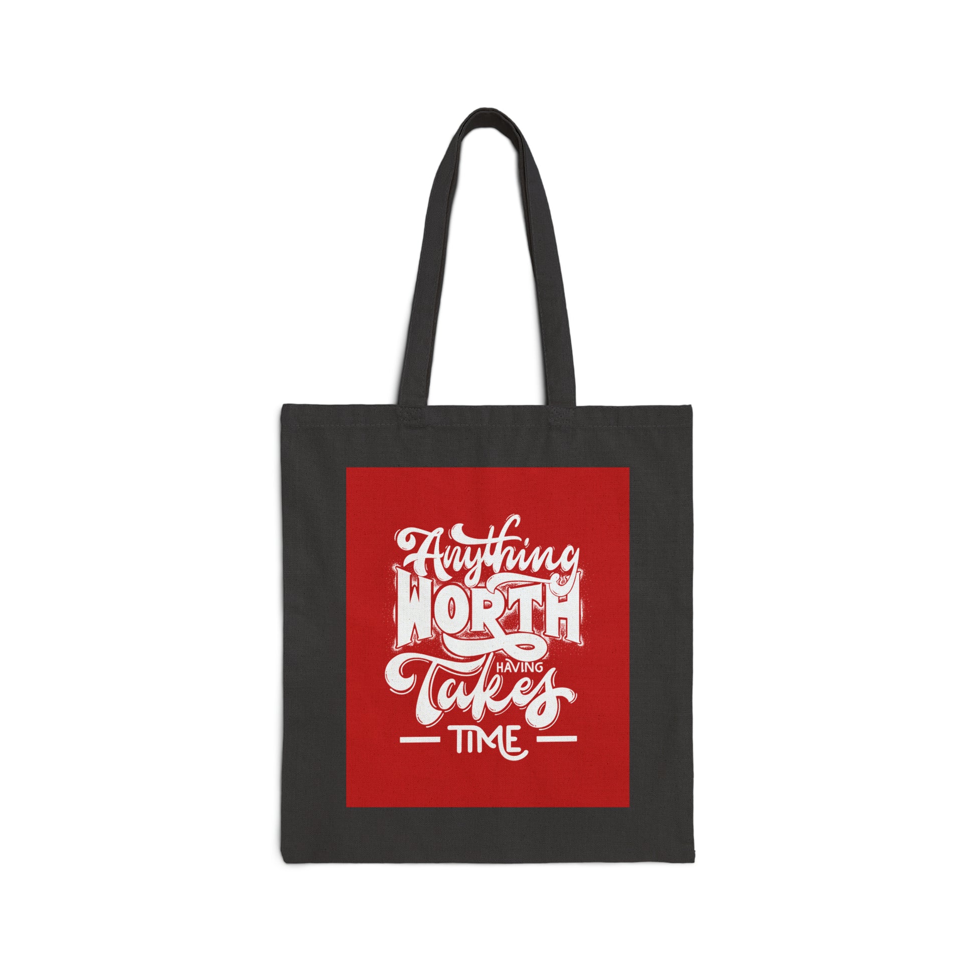 Cotton Canvas Tote Bag | Worth Red - Ribooa