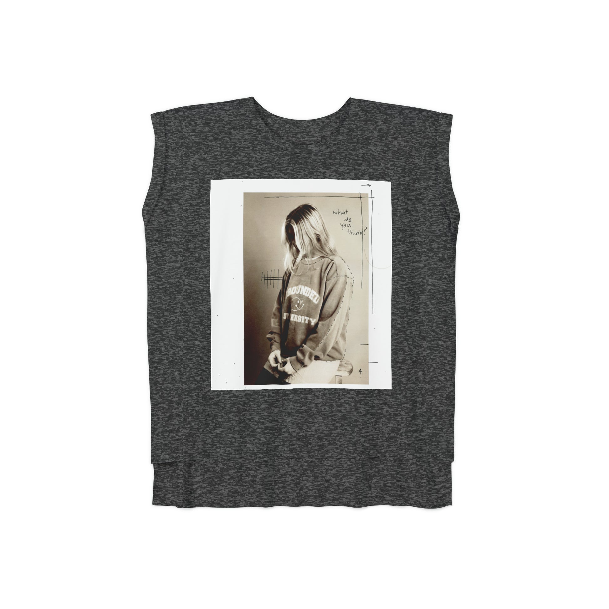 Relaxed Fit Muscle Tee (Front Print) - Ribooa