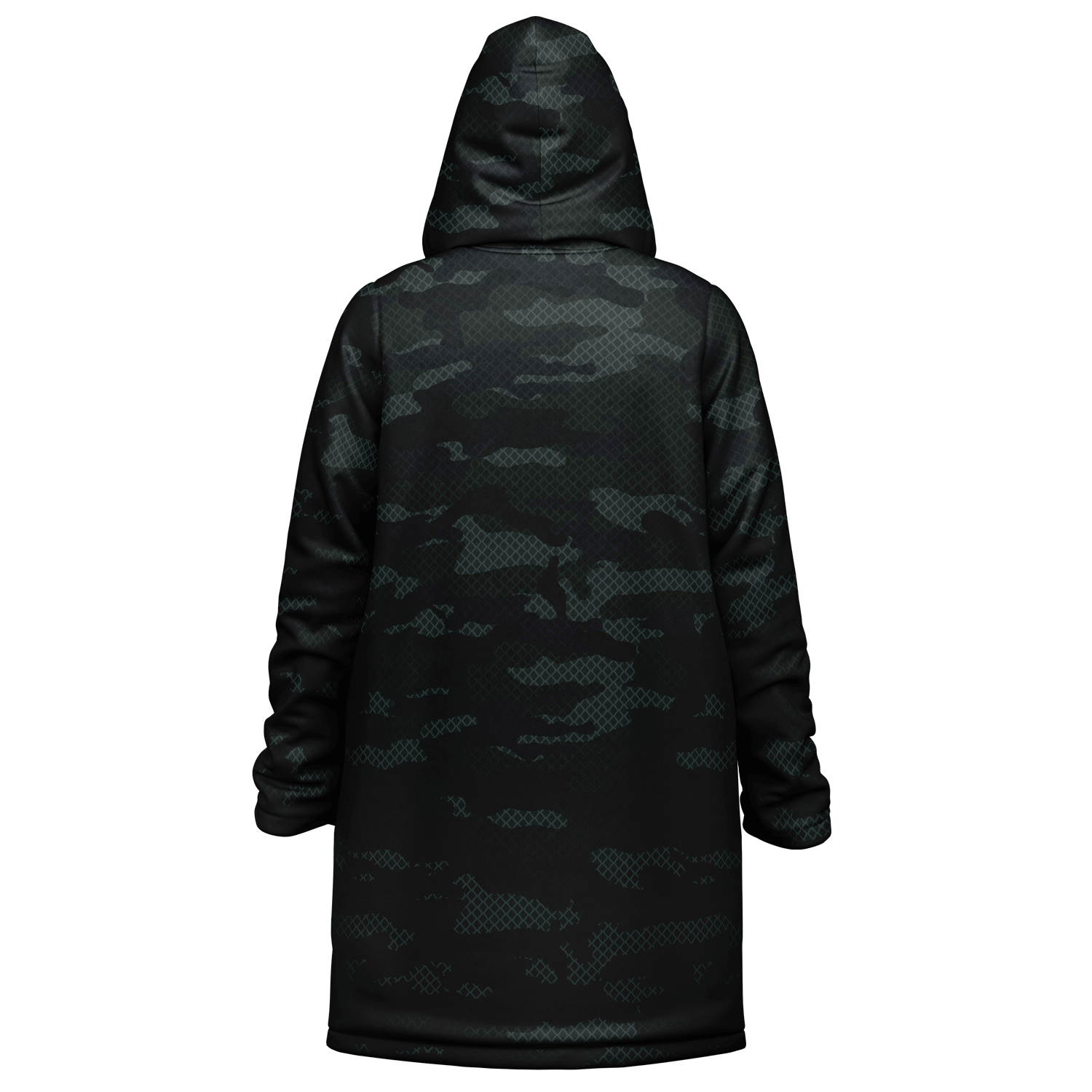 Military Dark Green Camo Cloak With a Zipper