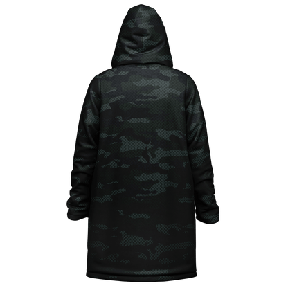 Military Dark Green Camo Cloak With a Zipper