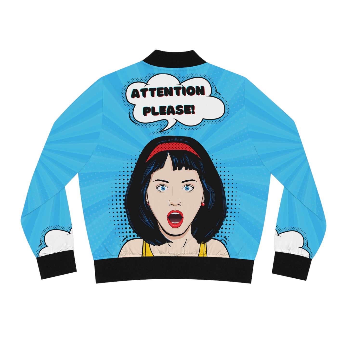 Women's Bomber Jacket | Attention Please! - Ribooa