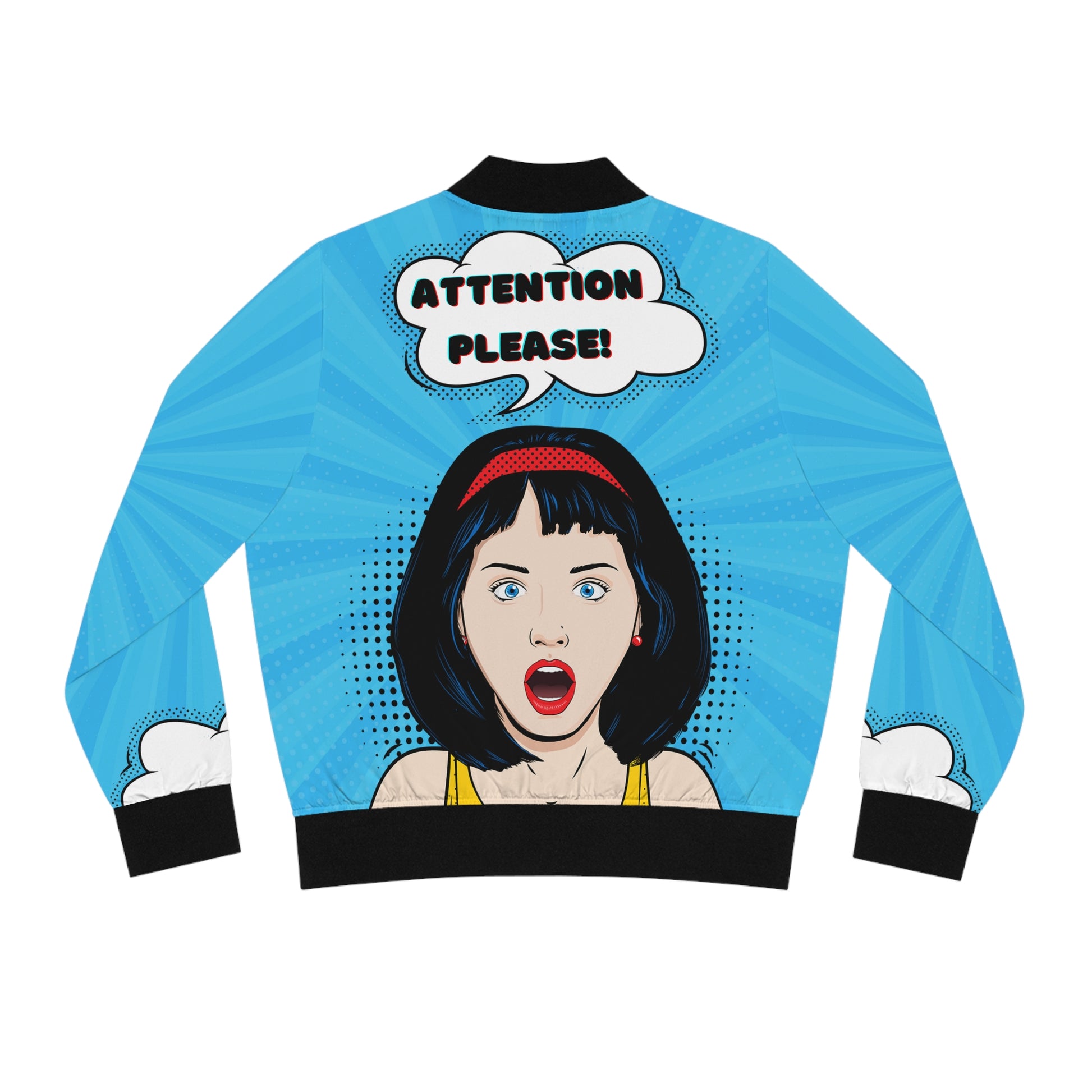 Women's Bomber Jacket | Attention Please! - Ribooa