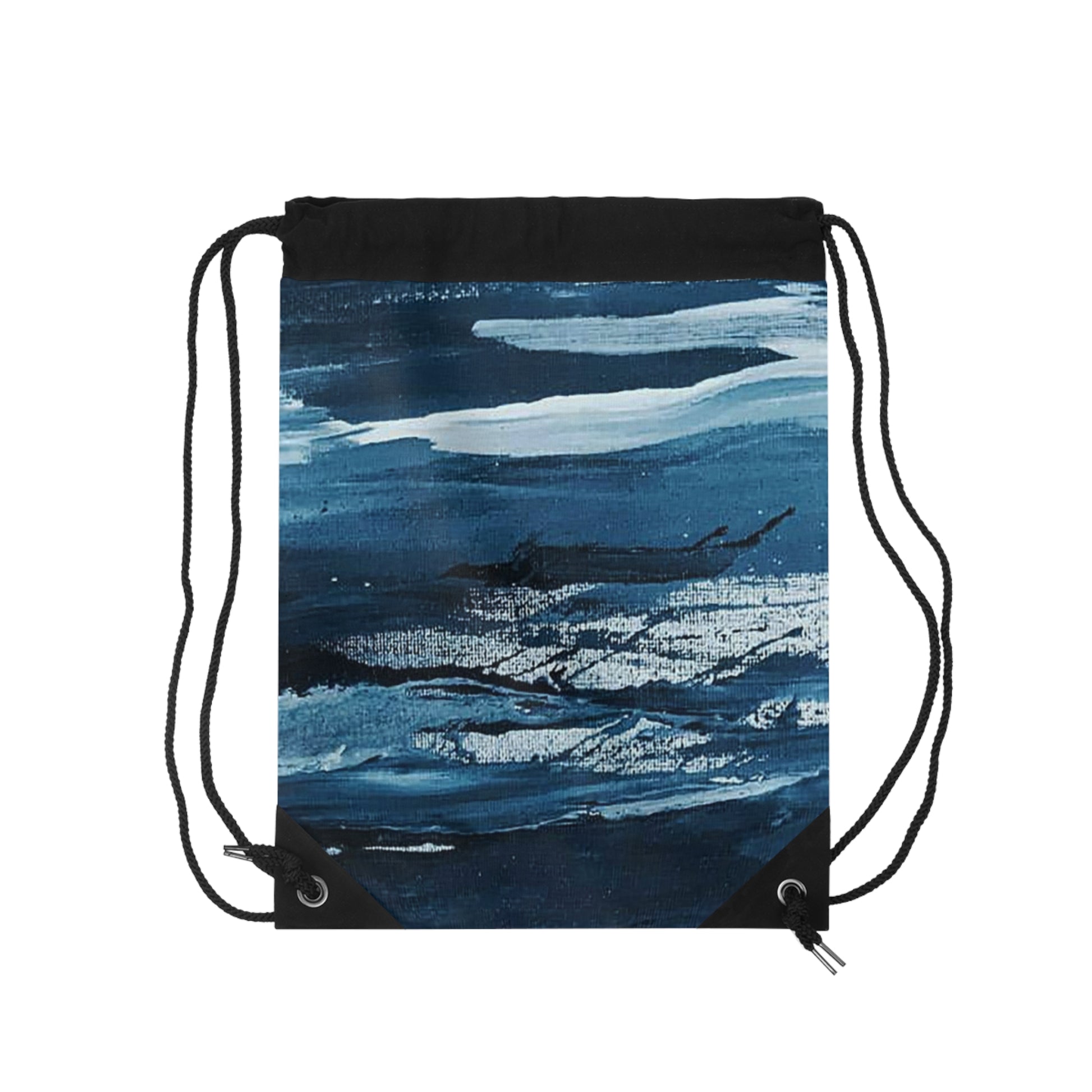 Drawstring Bag | Abstract Blue - Ribooa